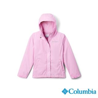 【Columbia 哥倫比亞】女童款-Arcadia防水外套-粉紅(URG21220PK/IS)