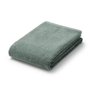 【MUJI 無印良品】棉圈絨雙線織浴巾/可吊掛/綠色(70*140cm)