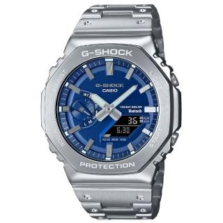 【CASIO 卡西歐】G-SHOCK 金屬 八角形錶殼 雙顯腕錶 禮物推薦 畢業禮物(GM-B2100AD-2A)