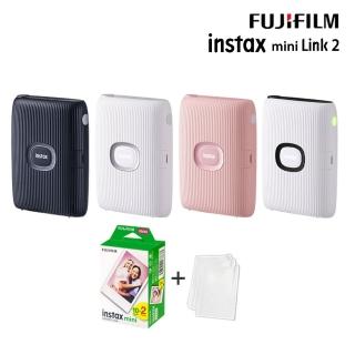 【FUJIFILM 富士】instax mini Link2 手機印相機 原廠公司貨(20張底片透明保護套20入組合)
