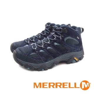 【MERRELL】男 MOAB 3 MID GORE-TEX防水登山中筒鞋 男鞋(深藍)