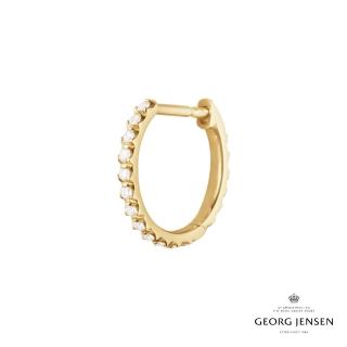 【Georg Jensen 官方旗艦店】SIGNATURE DIAMONDS 耳環 單支(18K黃金 鑽石 耳環)