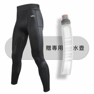 【A-MYZONE】新色上架 台灣製現貨 男款護膝壓力褲 萊卡束褲(一件多功能: 護膝/快乾/排汗/防曬)