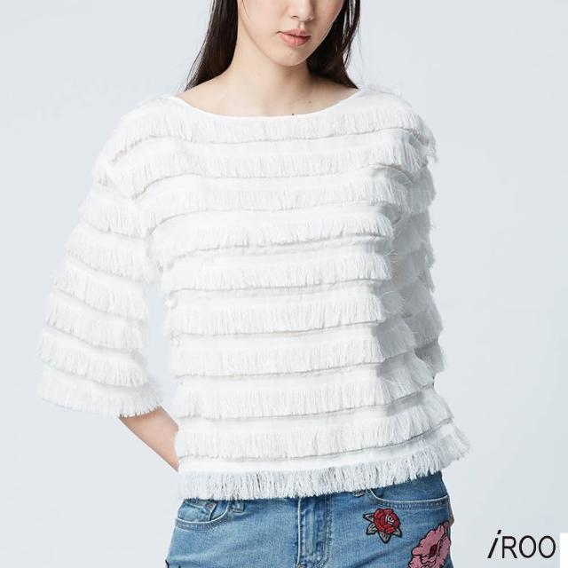 【iROO】高雅流行造型長袖上衣