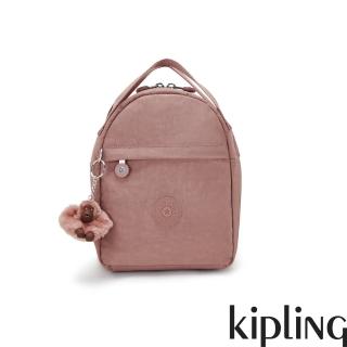 【KIPLING官方旗艦館】乾燥藕粉色小巧兩用手提後背包-CORMAC MINI