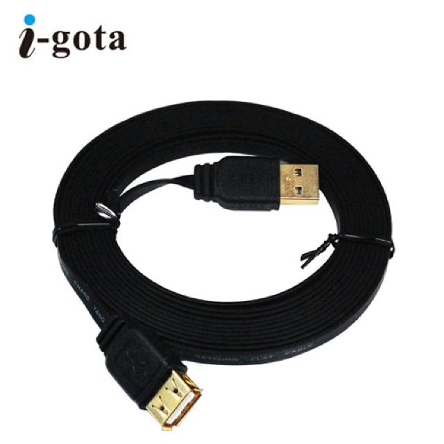【i 美麗】i-toga 薄型 USB 2.0 連接線 A公-A母 3米
