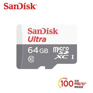 【SanDisk 晟碟】Ultra microSD UHS-I 64GB 記憶卡