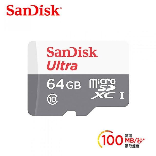 【SanDisk 晟碟】Ultra microSD UHS-I 64GB 記憶卡