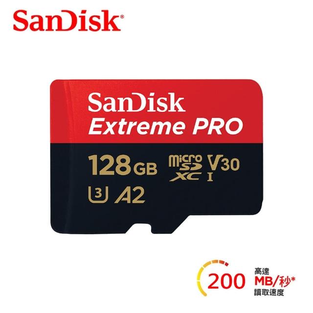 【SanDisk 晟碟】ExtremePRO microSDXC 128GB 記憶卡