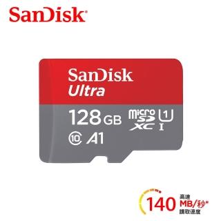 【SanDisk 晟碟】Ultra microSDXC UHS-I A1 128GB 記憶卡