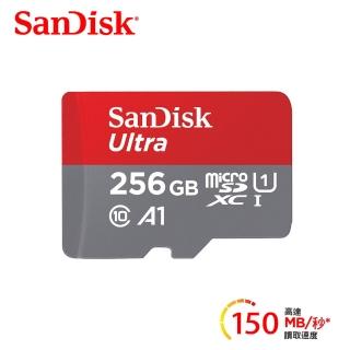 【SanDisk 晟碟】Ultra microSDXC UHS-I A1 256GB 記憶卡