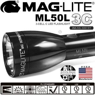 【MAG-LITE】MAG-LITE ML50L 3C LED 手電筒-黑色(#ML50L-S3016Y)