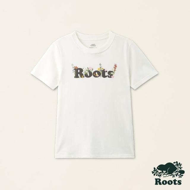 【Roots】Roots 大童- COOPER FLORAL短袖T恤(白色)
