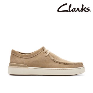 【Clarks】男鞋 Courtlite Seam 兩眼孔袋鼠鞋設計休閒鞋(CLM76729C)