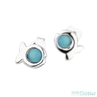 【CLIO BLUE】經典小魚耳環-土耳其色(法國巴黎高端品牌)