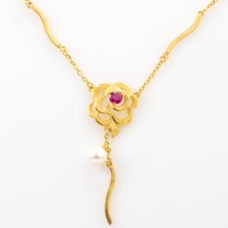 【D.M.】真愛玫瑰黃金項鍊 1.73 錢