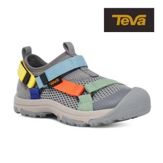【TEVA】童護趾涼鞋 運動涼鞋/水鞋/雨鞋/童鞋 Outflow Universal 原廠(復古灰-TV1136599CGRYM)