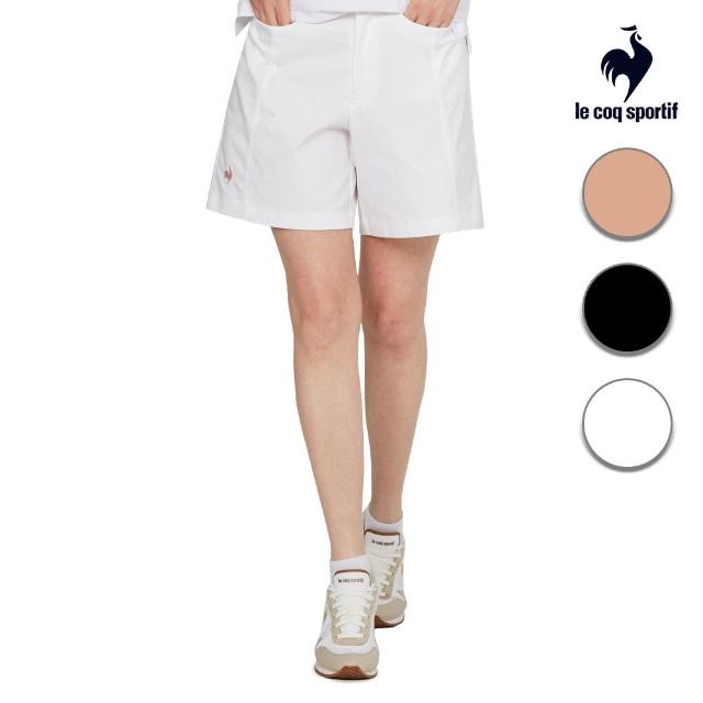 【LE COQ SPORTIF 公雞】休閒經典平織短褲 女款-3色-LWT82381