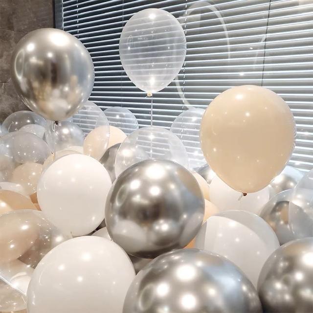 派對佈置莫蘭迪80顆乳膠氣球組1組-多款可選(週年紀念 畢業跨年 生日派對 求婚告白 氣球佈置)
