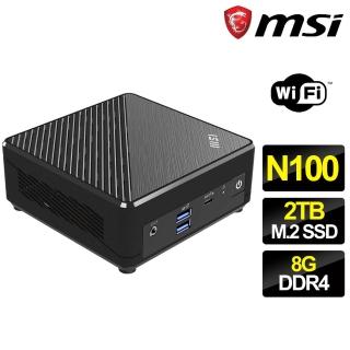 【msi 微星】cubi intel四核{此生不換} 迷你電腦(n100/8g/2t m.2)