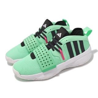【adidas 愛迪達】籃球鞋 DAME 8 EXTPLY 薄荷綠 黑 男鞋 緩震 里拉得 魔鬼氈 愛迪達(ID5677)