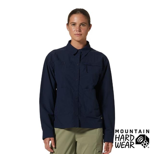 【Mountain Hardwear】Stryder Long Sleeve Shirt W 防曬防潑水長袖襯衫 女款 深鋅 #2027911