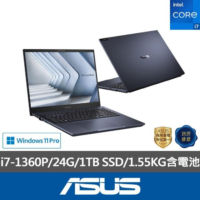 【ASUS 華碩】16吋 i7商用筆電(B5602CVA-0061A1360P/i7-1360P/24G/1TB SSD/W11P)