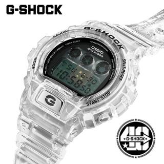 【CASIO 卡西歐】G-SHOCK 40週年限定/透視錶面 半透明/50mm(DW-6940RX-7)