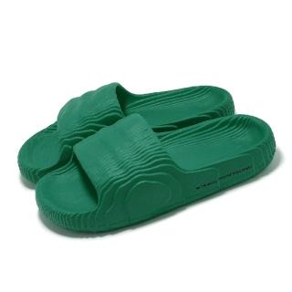 【adidas 愛迪達】拖鞋 Adilette 22 男鞋 女鞋 祖母綠 亮綠 舒適 等高線 愛迪達(IF3661)