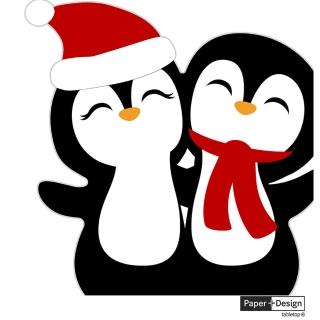 【Paper+Design】企鵝聖誕老人(餐巾紙 蝶谷巴特 餐桌佈置)