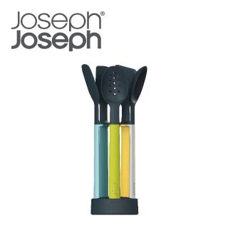 【Joseph Joseph】不沾桌矽膠料理鏟匙組(附座-自然色)