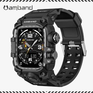 【Amband】Apple Watch 專用保護殼 ☆ M3 美國鋼鐵特功軍規 TPU 錶帶(45mm - Apple Watch 9 / 8 / 7)