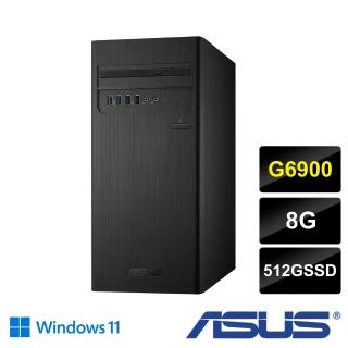 【ASUS 華碩】G6900雙核大容量電腦(H-S500TE/G6900/8G/512G SSD/W11/三年保)