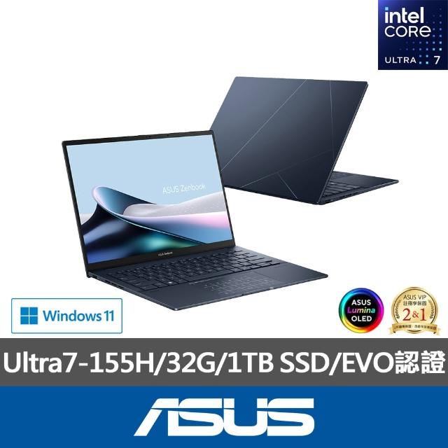 【ASUS】微軟M365一年組★14吋Ultra7輕薄AI筆電(ZenBook UX3405MA/Ultra7-155H/32G/1TB SSD/W11/EVO/OLED)