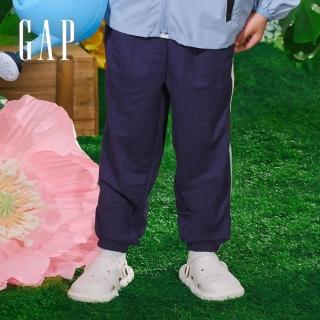 【GAP】男幼童裝 Logo束口鬆緊褲-海軍藍(890291)