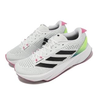 【adidas 愛迪達】慢跑鞋 Adizero SL W 女鞋 白 黑 緩震 透氣 運動鞋 愛迪達(HQ7232)