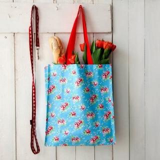 【Rex LONDON】環保購物袋 英國玫瑰(購物袋 環保袋 收納袋 手提袋)
