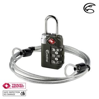 【ADISI】TSA海關鋼纜密碼鎖-黑色-AS24029(台灣製、MIT、海關鎖、旅行、旅遊、出國、安全、檢查、保護)