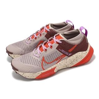 【NIKE 耐吉】越野跑鞋 ZoomX Zegama Trail 男鞋 棕 紅 網布 輕量 回彈 郊山 運動鞋(DH0623-200)