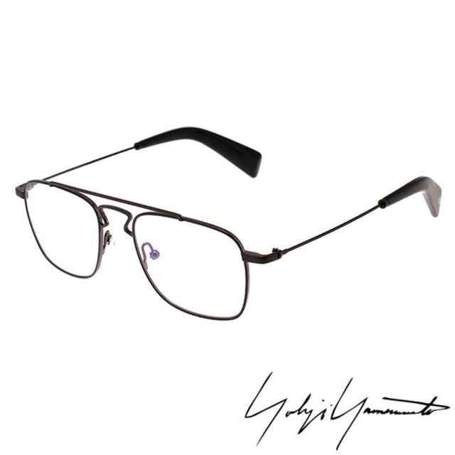 【Y-3 山本耀司】Yohji Yamamoto方型時尚造型光學眼鏡(霧黑-YY3005-002)