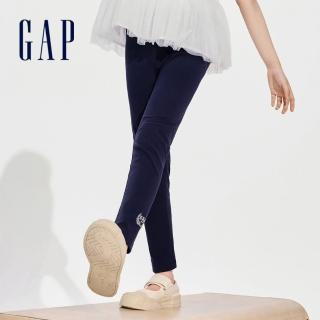 【GAP】女童裝 Logo鬆緊褲-海軍藍(890221)