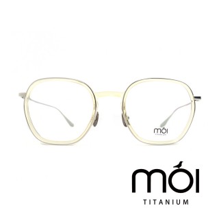 【moi】moi純鈦光學眼鏡:取意法語中的意涵 自我(透明 T005-03)