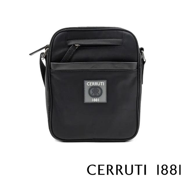 【Cerruti 1881】限量2折 義大利頂級肩背包斜背包 全新專櫃展示品(黑色 CEBO06415N)