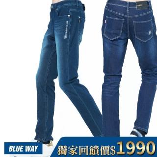 【BLUE WAY】鬼洗 地藏小王 男款 彈性 直筒褲 窄直褲 牛仔褲_多款任選