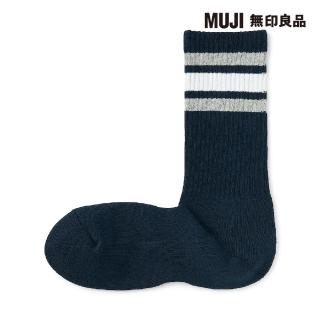 【MUJI 無印良品】男棉混足底圈絨厚織直角襪(共5色)