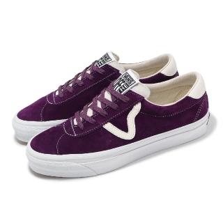 【VANS】休閒鞋 Sport 73 男鞋 紫 白 Premium 低筒 麂皮 華夫格大底 板鞋(VN000CQBWNE)