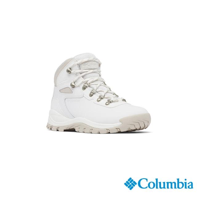 【Columbia 哥倫比亞官方旗艦】女款-NEWTON RIDGEOmni-Tech防水高筒健走鞋-白色(UBL37830WT/HF)