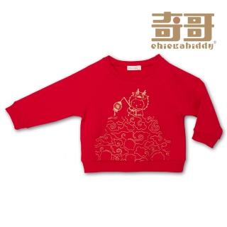 【奇哥官方旗艦】Chic a Bon 過年趣 男女童裝 龍年長袖上衣/T恤(1-6歲)