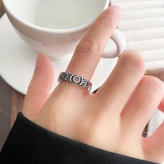 【SUMMER一夏】韓國設計S925純銀神秘之眼輕奢開口戒指食指潮流戒指(ins韓風)