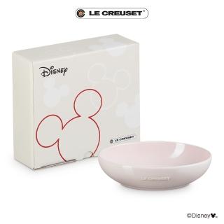 【Le Creuset】迪士尼米奇系列 造型橢圓盤19cm(貝殼粉)